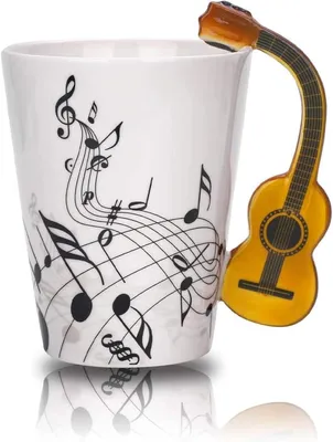 Gitarren-Keramiktasse 220 ml, kreatives Geschenk