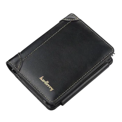 Imagen del producto de Cartera de cuero para hombre: diseño elegante y compacto, con múltiples compartimentos para tarjetas, color