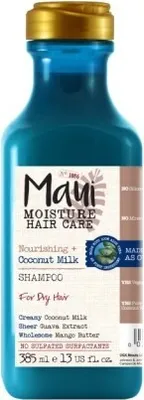 A bottle of Maui Moisture Nourishing + Coconut Milk Shampoo for Dry Hair.