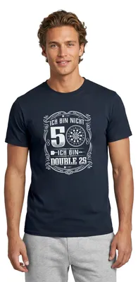 Produktbild von Spreadshirt 50. Geburtstag | Nicht 50 Double 25 Männer T-Shirt, 4XL, Navy