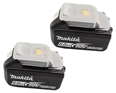 Produktbild von Werkzeugakku, 18V, 6000mAh Kapazität, Makita 18V 6AhX2
