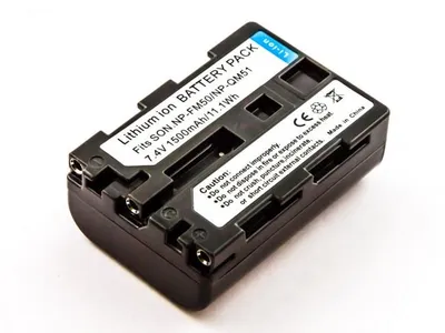 Produktbild von Akku für SONY ersetzt NP-FM50, NP-FM30, NP-QM51, NP-QM50, NP-FM51, NP-FM55H