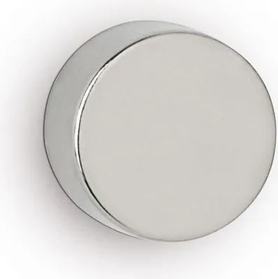 Produktbild von Neodym-Scheibenmagnet 10x15mm 8000g hellsilber VE=10x4 Stück