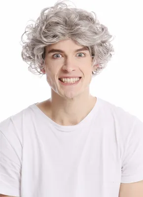 Produktbild von WIG ME UP Perücke kurz wild Locken grau meliert GFW963-51