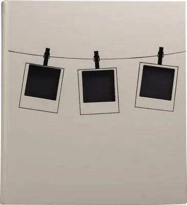 Produktbild von Exacompta Fotoalbum, 60 schwarze Seiten, Polaroid - Beige - 16523E