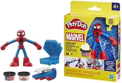 Image de Play-Doh Spider-Man, Mon Créateur de Toiles, Figurine Flexible, Pâte à Modeler, Dès 4 Ans, Marvel