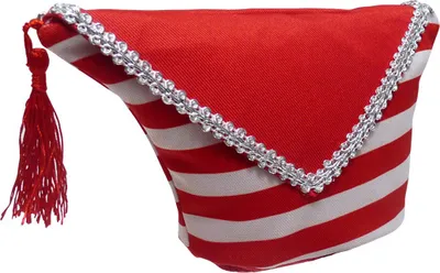Produktbild von Karnevalsmütze rot weiß Skyline Schiffchen Karneval Kostüm Fasching Damen Herren