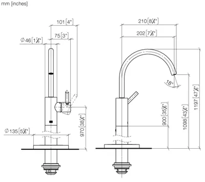 Produktbild von Dornbracht 22584661-26 Waschtisch-Einhandbatterie mit