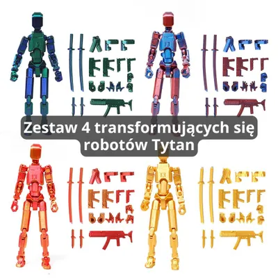Zdjęcie produktu dla Wieloczęściowy, ruchomy robot Shapeshift Titan (zestaw 4) - figurka akcji