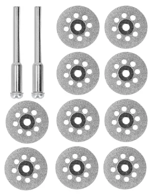 Zdjęcie produktu dla 10 sztuk diamentowych tarcz tnących, tarcze tnące z powłoką i otworem, przystawka do wiertarki, 25 mm