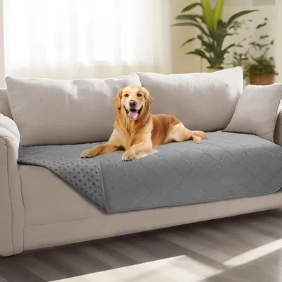 Produktbild von Wasserdichte Decke mit Antirutschpunkten, 76 x 178 cm, für Hunde und Katzen