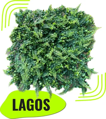Produktbild von GeckoWall "LAGOS" | Premium Dschungel Farn Pflanzenwand | Gastronomie Wandverkleidung | Kunstpflanzen Wandmontage |Regenwald Wandpaneele künstlich