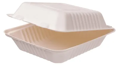 Produktbild von WH-Menübox unget. Bagasse Quadratisch