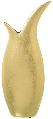 Produktbild von Tischvase aus Keramik in Gold, 9 x 20 x 49 cm