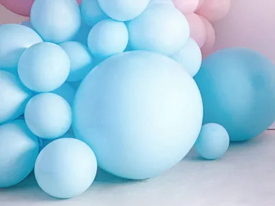 Immagine prodotto di Pallone gigante in lattice blu 60 cm - Taglia unica