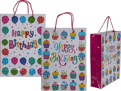 Image de Sac cadeau en papier HAPPY BIRTHDAY