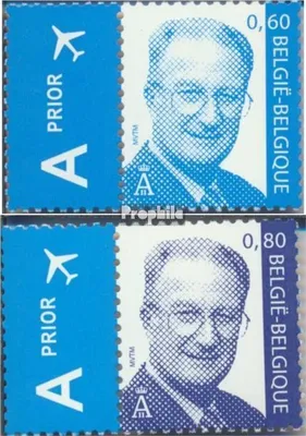 Produktbild von Briefmarken Belgien 2004 Mi 3365Zf-3366Zf mit Zierfeld (kompl.Ausg.) postfrisch Albert
