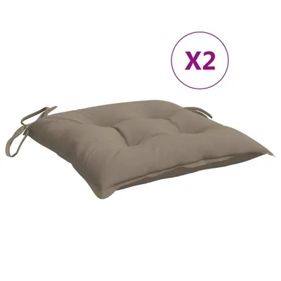 Produktbild von vidaXL Palettenkissen 2 Stk. Taupe 50x50x7 cm Oxford-Gewebe