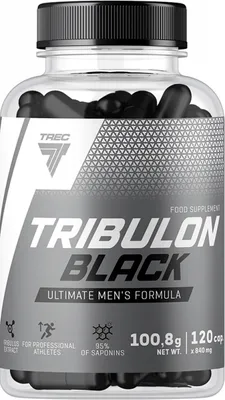 Produktbild von Trec Nutrition Tribulon Black (120 Caps) Unflavoured - Testosteron Booster - Tribulus