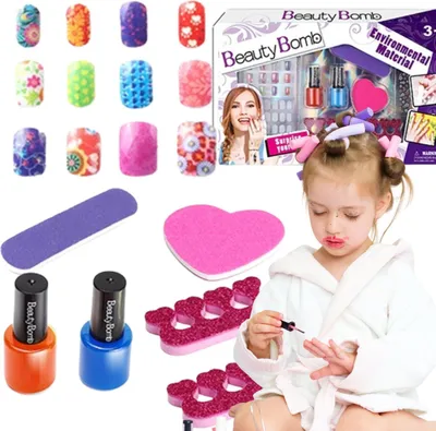 Image de Set d'ongles autocollants et machine à découper les ongles paillettes