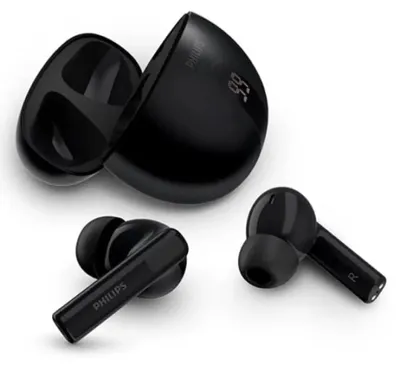 Zdjęcie produktu dla Słuchawki Philips TAT2520BK/00 Bezprzewodowe słuchawki douszne do rozmów/muzyki Bluetooth Czarny