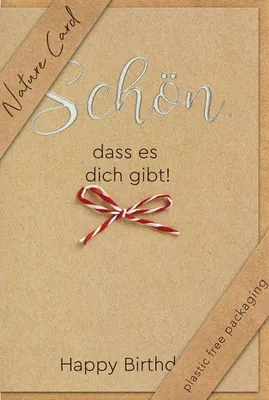 Produktbild von Geburtstagskarte, Motiv „Schön, dass es dich gibt!“, bunt, mit Briefumschlag