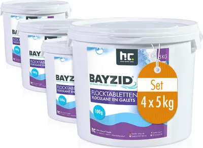 Produktbild von 4x 5 kg BAYZID® Flocktabletten für Pools