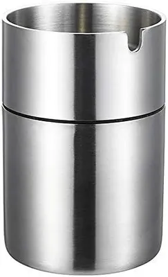 Produktbild von Geoyien Edelstahl Aschenbecher, Aschenbecher Drau?en, Metall Aschenbecher, Aschenbecher Wind, Auto Aschenbecher fš¹r Garten, Bš¹ro, Haushalt (Gro?)
