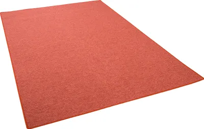 Produktbild von Feinschlinge Schlingenteppich Velours Teppich Modern Einfarbig, Größe:200x300 cm, Farbe:Terrakotta