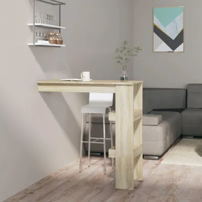 Obrázek produktu pro Nástěnný barový stůl Sonoma Oak 102x45x103,5 cm výrobek ze dřeva