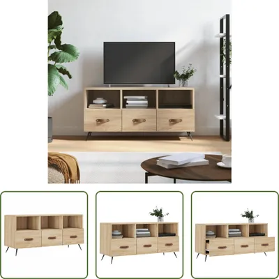 Produktbild von The Living Store TV-Schrank Sonoma-Eiche 102x36x50 cm Holzwerkstoff
