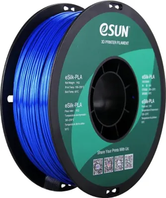 Image de eSUN eSilk-PLA 1kg bleu