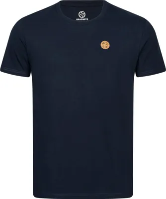 Produktbild von T-Shirt uni aus 100% Biobaumwolle mit Lederpatch fair produziert der Marke GRADNETZ