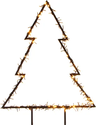 Immagine prodotto di Luca Lighting Abete a spina da giardino 175 LED bianco caldo 75 cm nero