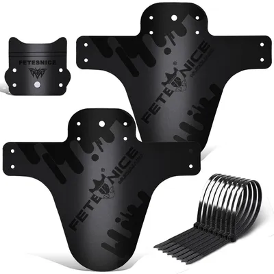 Produktbild von Schutzblech Set Mountainbike Vorne Hinten Universal Fahrradkotflügel Schwarz 20-29 Zoll