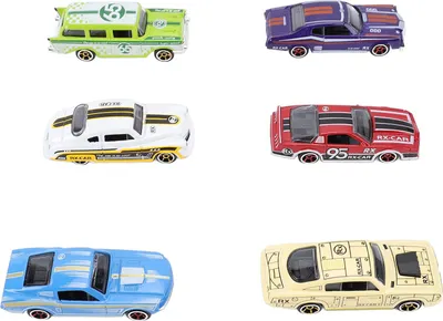 Image de modèle de voiture miniature pour garçon de 6 pièces, alliage pour enfant, ensemble de jouets de course à tirer, modèle de véhicule exquis pour jeunes enfants