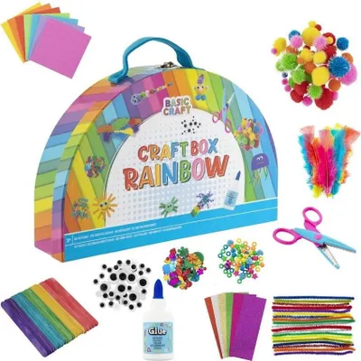 Zdjęcie produktu dla Pudełko do rękodzieła tęcza, rainbow craft