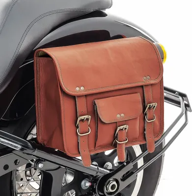 Produktbild von Motorrad Satteltasche SV1 # Vintage Tasche 8 l braun
