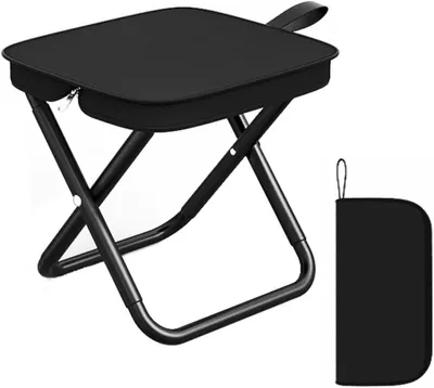 Imagen del producto de Silla de camping plegable, ligera, de 26x7x9,5 cm, ideal para actividades al aire libre
