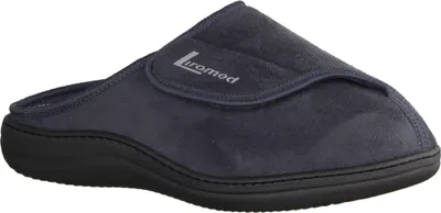 Produktbild von Liromed 800 Pantolette Uni, Damen-, Herrenschuhe, Textil, Taubenblau - Haus - hüttenschuhe Damen Hausschuhe, Grau