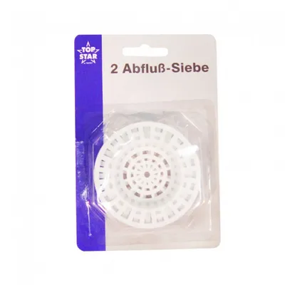 Produktbild von Abflusssiebe 2 Stück weiß