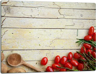 Image de Planche à découper en verre Plaque de recouvrement pour cuisinière Vitrocéramiquefeld Universal 52x40 cm bois