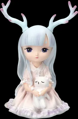 Produktbild von Kleine Feen Figur mit Geweih und Kuscheltier