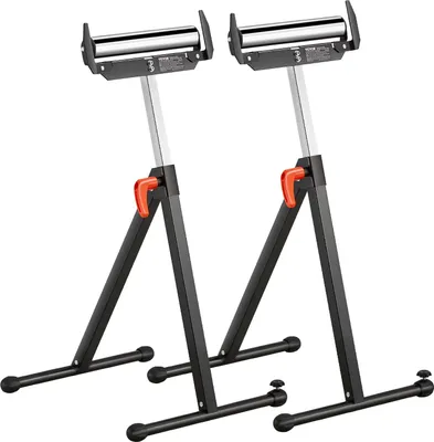 Immagine prodotto di 2x supporto a rullo Supporto a rullo regolabile 68-109 cm Supporto di lavoro pieghevole 113 kg