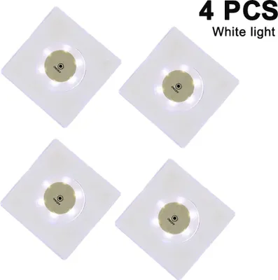 Produktbild von 4er-Set LED-Cocktailuntersetzer, leuchtende LED-Getränkeuntersetzer, rutschfeste und wasserdichte transparente Bieruntersetzer für Club, Bar, Party und Hochzeitsdekoration