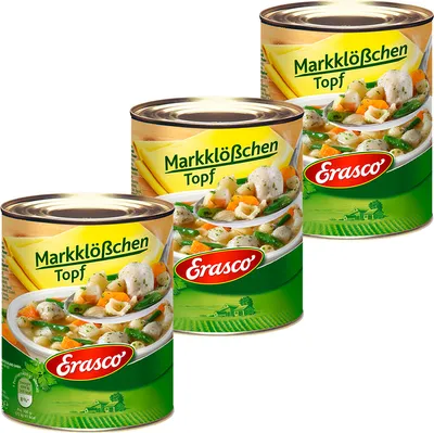 Obrázek produktu pro Erasco knedlíky s dřeněmi a spoustou lahodné zahradní zeleniny 800g 3-pack