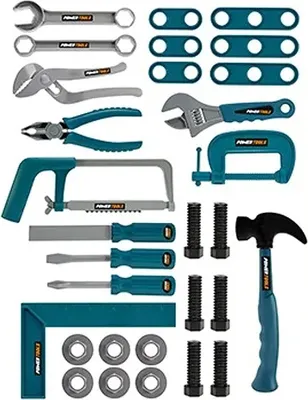 Produktbild von Toi-Toys - Power Tools - Werkzeugset (30-teilig) Hammer Zange Kinderwerkzeug