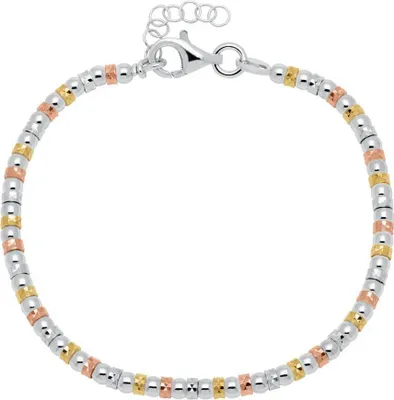 Produktbild von Armband Sterlingsilber tricolor