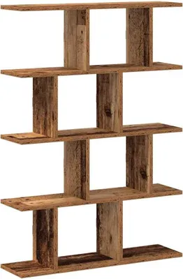 Image de Étagère cube murale 12 compartiments vieux bois bois ingénierie
