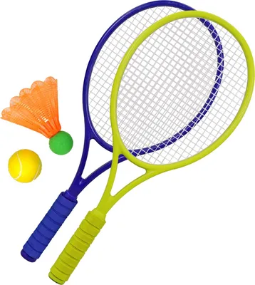 Produktbild von Best Sporting Kinder Tennis-Badminton-Set, 2 Schläger mit Badmintonball und Schaumstoffball